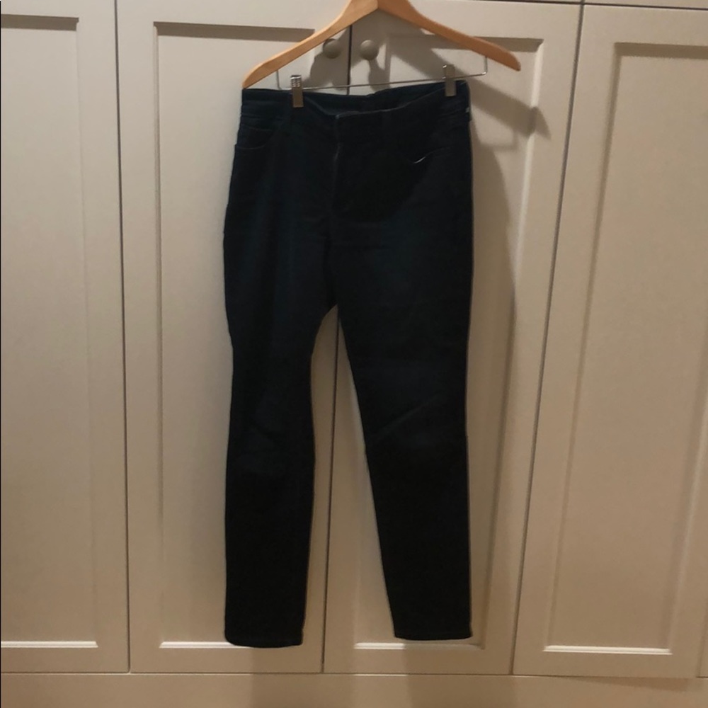 NYDJ dark denim jean leggings size 8
